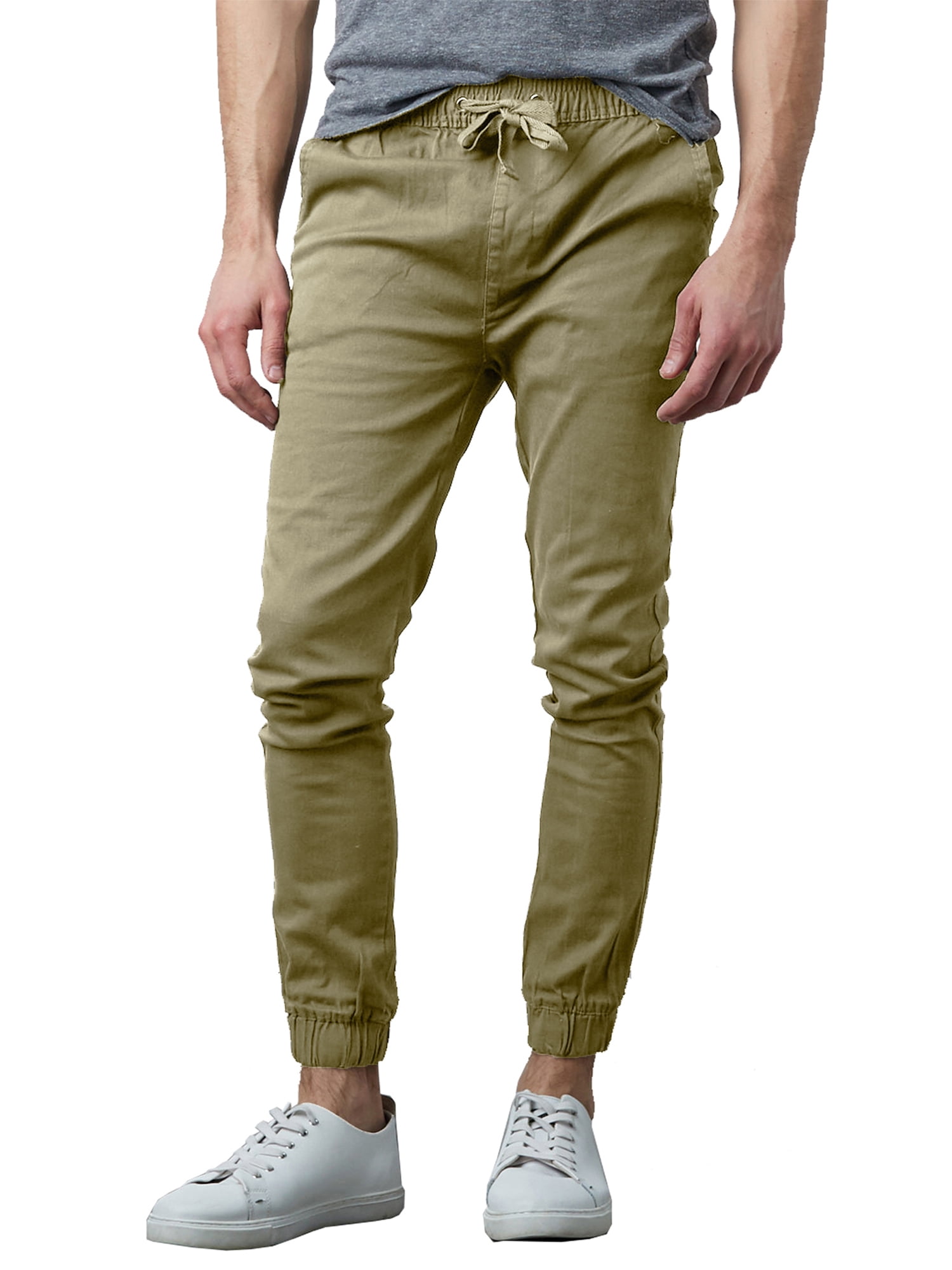 Mens-Joggers-Chino-Pants-Stretch-Twill-SLIM-FIT-S-2XL_1e4dfdf0-8061-4469-a257-3ee0938bc61e.8992ce82a9147f3e3973471ab74fd407 Mens Joggers Chino Pants Stretch Twill SLIM-FIT (S-2XL) - Image 1