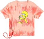 Woman's Lisa Simpson T-Shirt and Jogger Loungewear Set for Juniors Adults - Capri Pants - Image 2